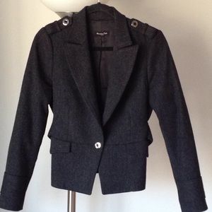 🍃🌹Massimo Dutti 'Woman' - 'Grey Polished' Jacket